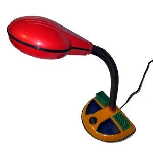 Rare Vintage 1990 RABBIT TANAKA Bendable Desk Organizer Lamp Retro Color Block